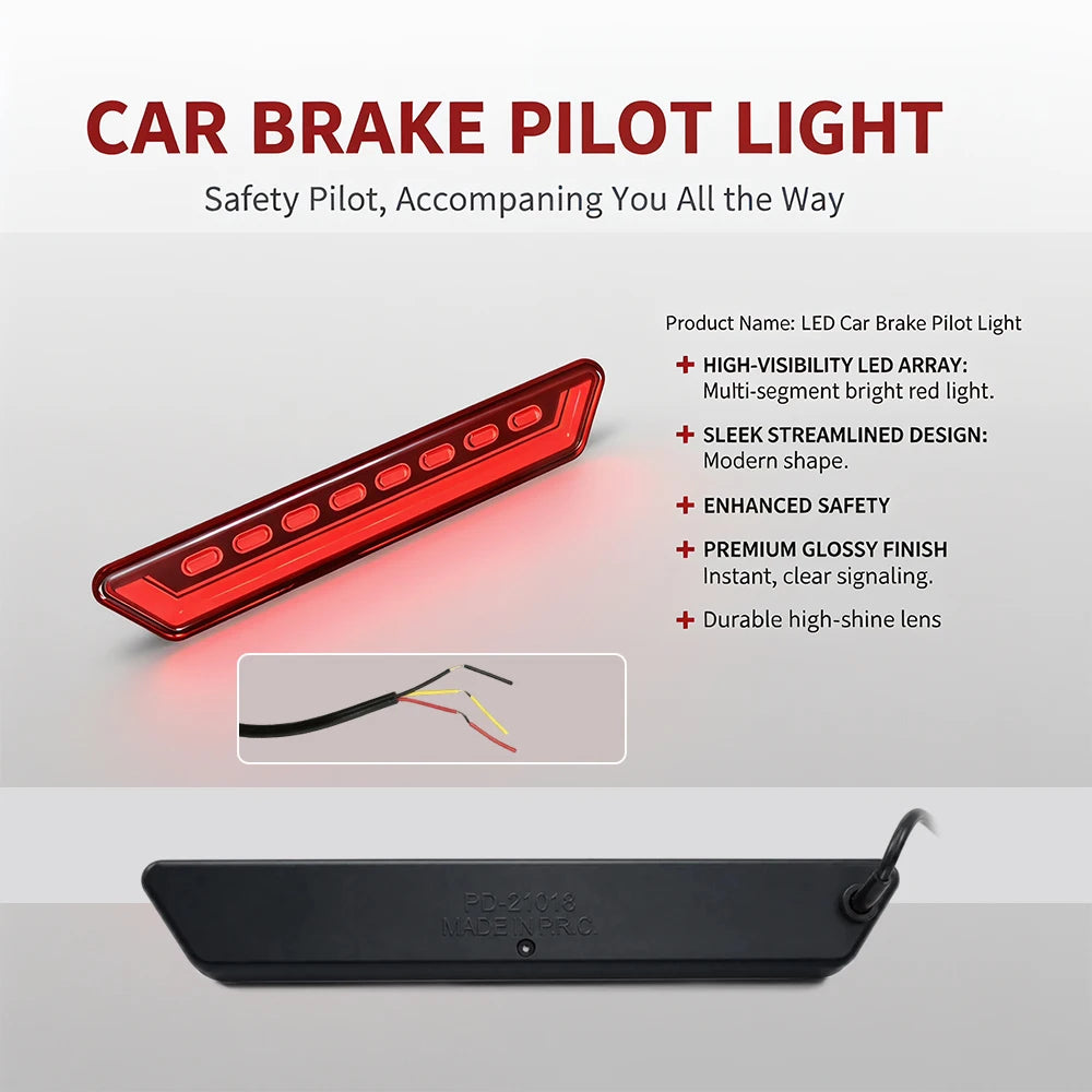 F1 Brake Bar Rear Tail 12V Stop Signal Formula