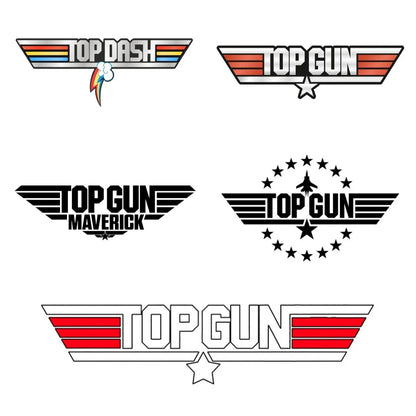 For Motorcycle Body Window Pvc Personalized Gun Logo Vinyl