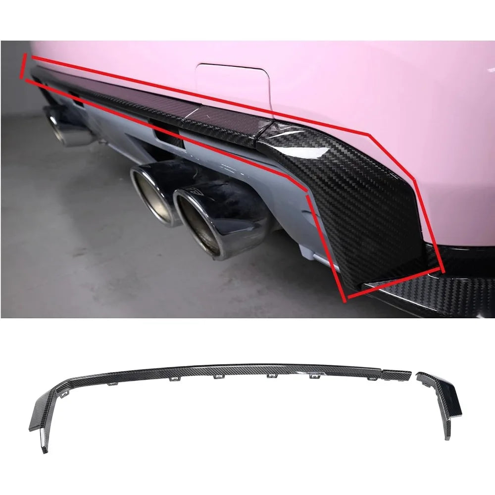 For BMW G80 M3 G82 G83M4 Real Dry Carbon Fiber Rear Spoiler
