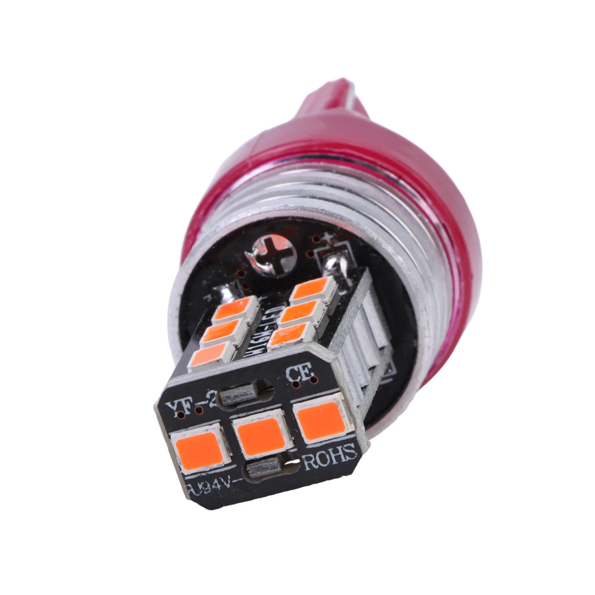 4PCS 7443 7440 Red Strobe Flash Blinking Brake Stop