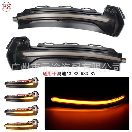 For Audi A3 S3 RS3 8V 2013-2020 Flashing Dynamic Turn Signal