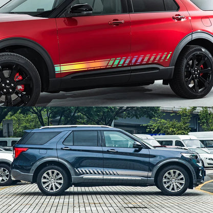 For Ford Explorer 1 2 3 Sport Hybrid SUV Stripes Stickers Door