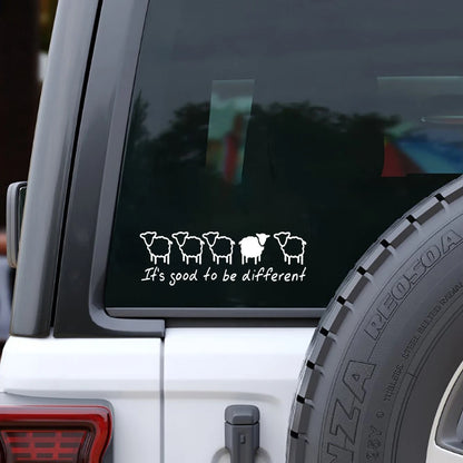 It S Good Be Different Sheep Graphic Sticker Motorcycle