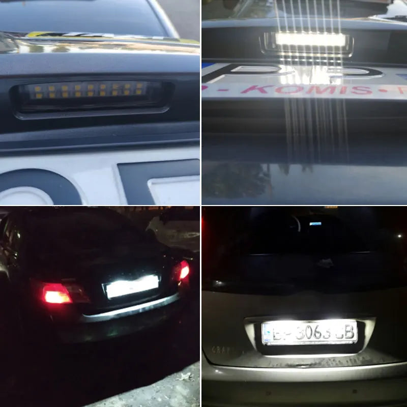 For Mitsubishi Colt 2PCS Number License Plate White 12V Plus