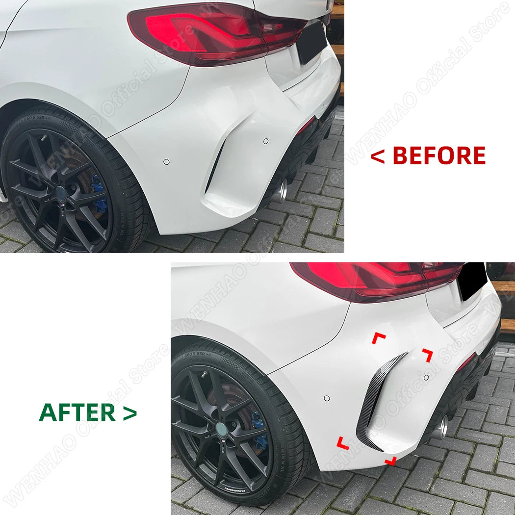 For BMW 1 Series F40 M-PACK&M135i Rear Bumper Lip Spoiler ABS