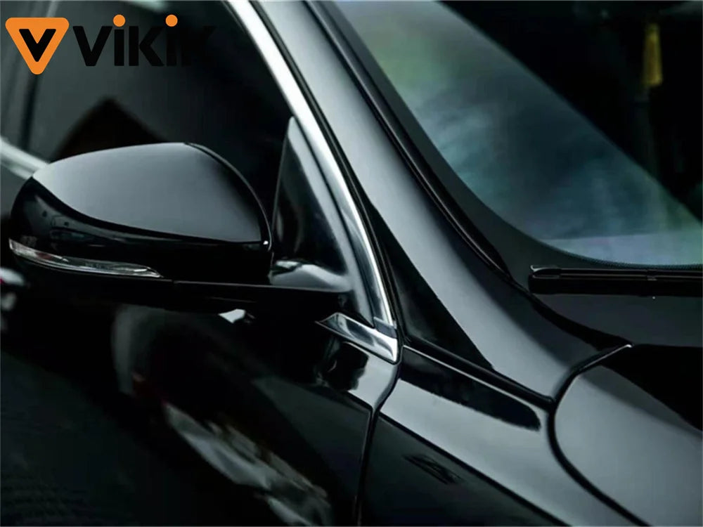 Glossy Black Vinyl Wrap Sticker Self Adhesive Bubble Motorcycles