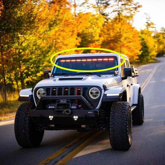 For Jeep Lantsun J9035 Inner Glass Yellow Strip Wrangler Jl Jt