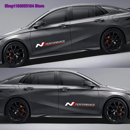 For Hyundai I30 I20 I10 I40 2PCS N Performance Windows Sticker