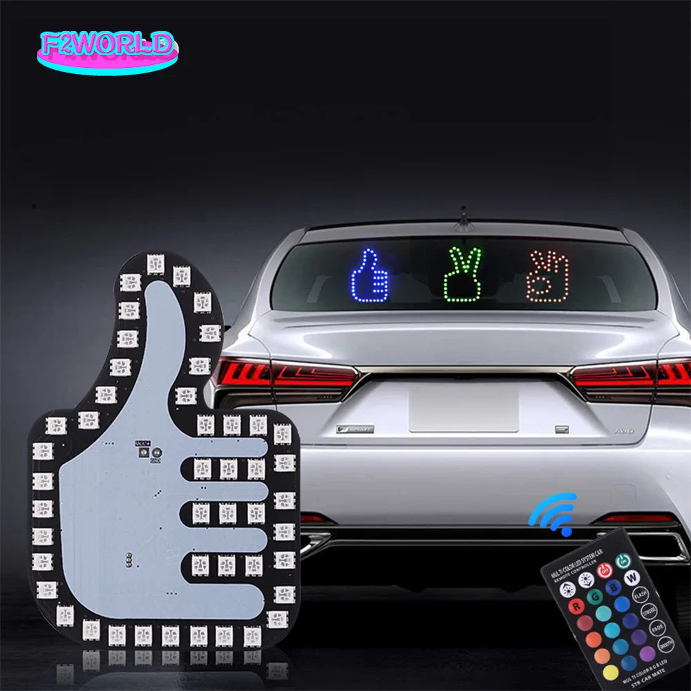 Illuminated Gesture Thumb Up Finger Remote Control Ok Signs