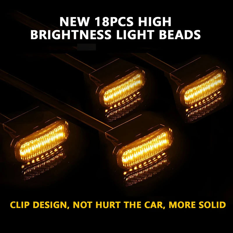 For Ford Ranger 18 LED Front Grille Daytime Running Wheel
