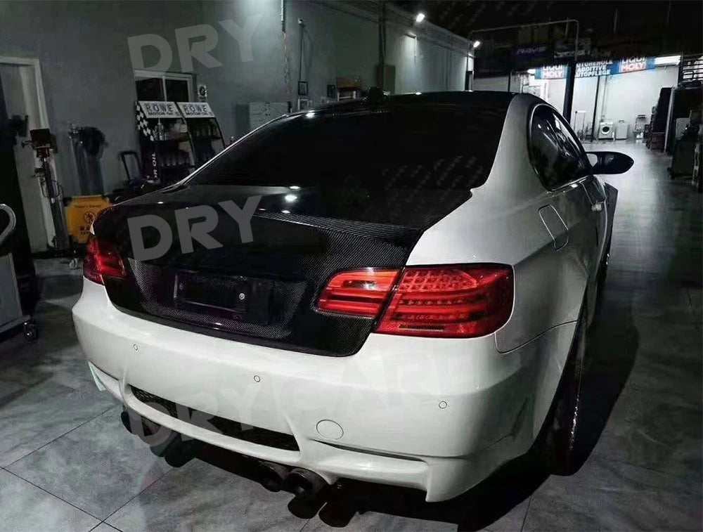 For BMW M3 E93 2005-2011 Rear Dry Carbon Fiber Rear Trunk Hood