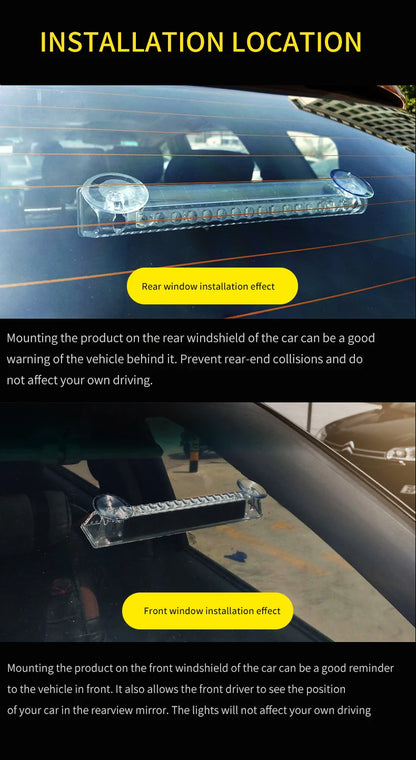 1PCS External Wireless Alarm Side Marker Indicator Solar Flashing