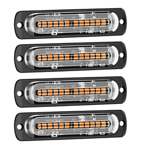 4PCS 12v-24v 12SMD Truck Flashing Firemen car-styling Strobe