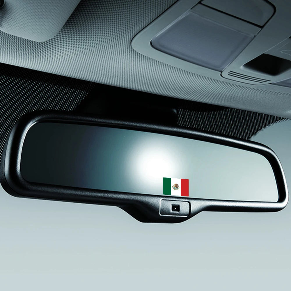 For Skoda Volkswagen SEAT Tesla Toyota 3PCS Mexican Flag Sticker