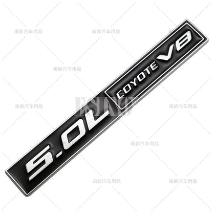For Ford Mustang Shelby V8 Coyote 5.0l V8 3D Metal Zinc Alloy