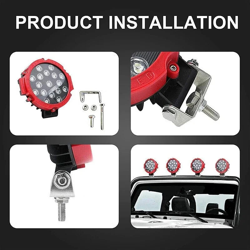 12V 150W Bright Off Road 4X4 Spotlight Headlight Work