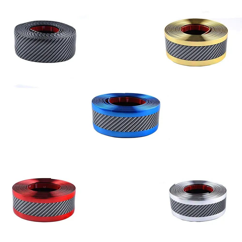 Threshold Protection Sill Protector Carbon Fiber Stickers Bumper