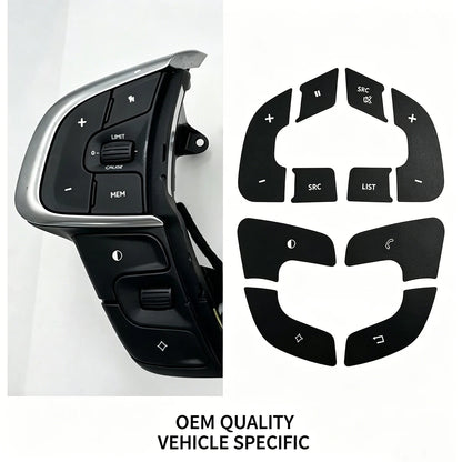 For Citroen C4L 2012-2019 Steering Wheel Button Cover Decal