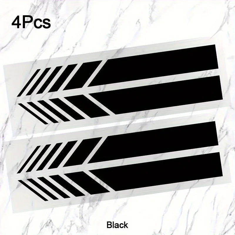 Classic Jdm Reflective Stripes Vinyl Decal Kit 4PCS self-adhesive