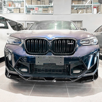 For BMW F97 X3M F98 X4M Lci 2022 2023 Front Bumper Spoiler Lip