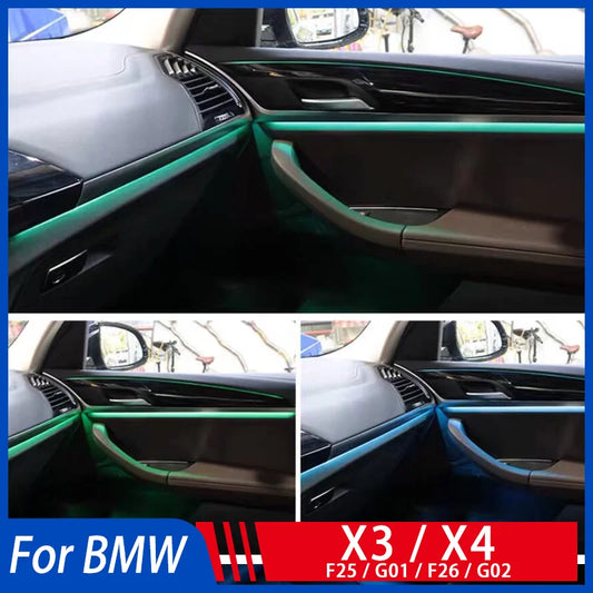 For BMW F25 G01 F26 G02 X3 X4 11colors Ambient Strip Tuning