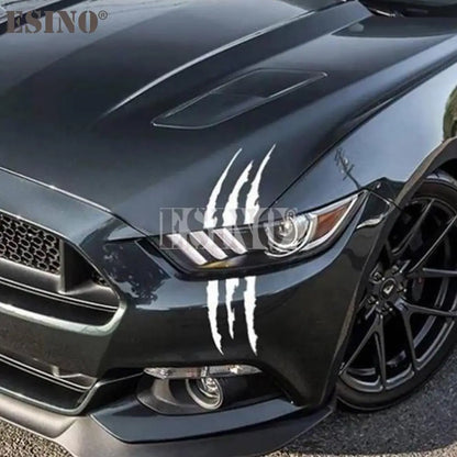 Ghost Claw Scratch Stripe Marks Headlight Decal Vinyl Body