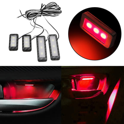 Armrest Interior Door Handle Lighting Inner Bowl 4PCS Atmosphere