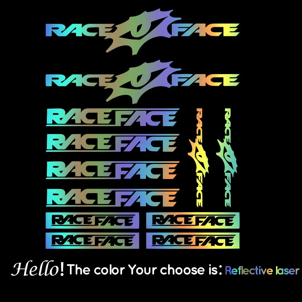 For Race Face Bike Decal Stickers Compatible Kit Bike Mtb Bmx