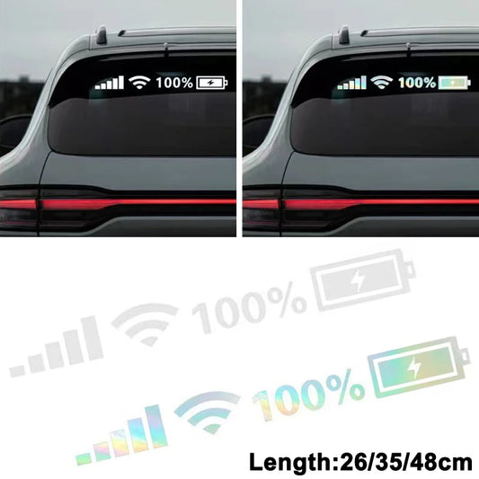 Stickers Wifi Battery Level Signal Vinyl Reflective Sticker
