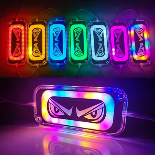1PCS RGB Evil Eye Module Demon Strobe Warning Motocycle