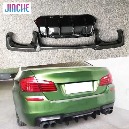 For BMW 5 Series F10 M ABS Rear Bumper Lip Diffuser Spoiler