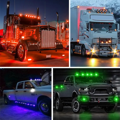 Round Trailer Side Marker Indicators External Trucks Clearance