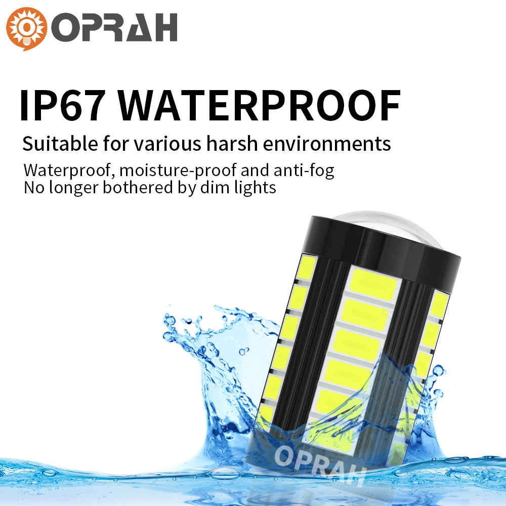 Oprah 1PCS 12V 24V 1156 bau15s 1157 bay15d T20