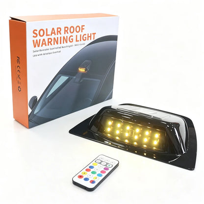 RGB Solar Roof Warning No Wiring Needed Remote Control
