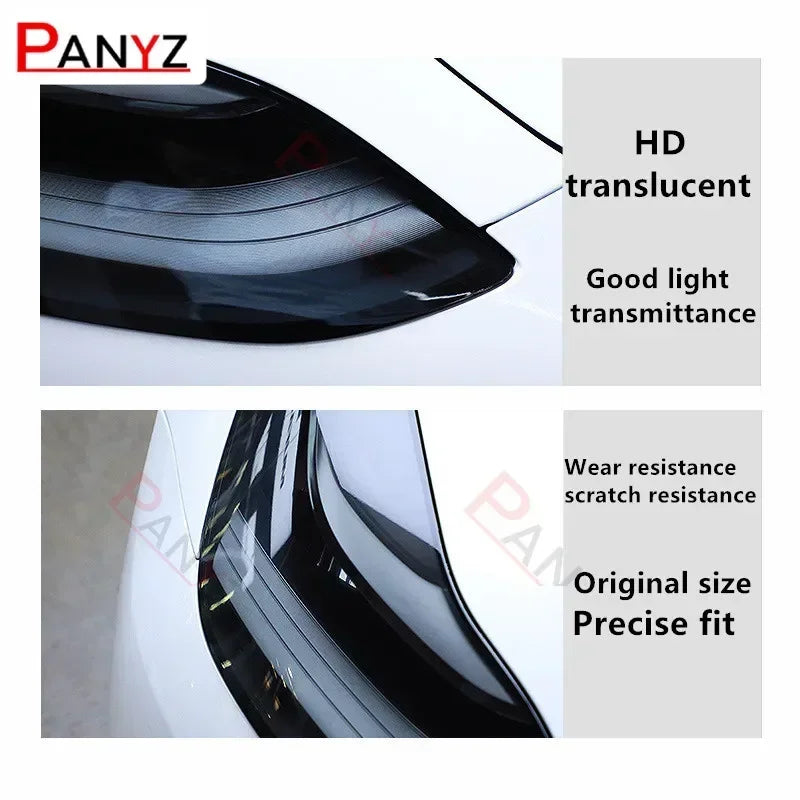 For Tesla Model 3 Y 2019 2PCS Front Headlamp Sticker 2020 2021