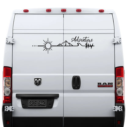 For Camper Camping Adventure Vinyl Sticker Van SUV Motorhome