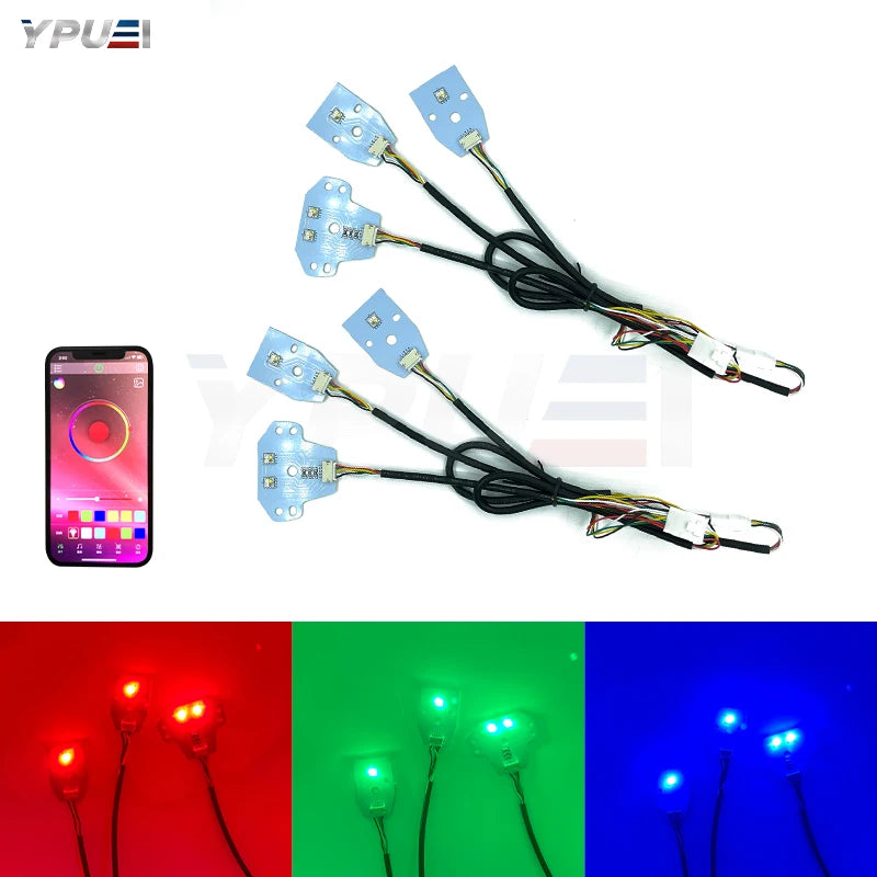 For 2015-up Dodge Charger Smartphone Remote Rgbw Multicolor
