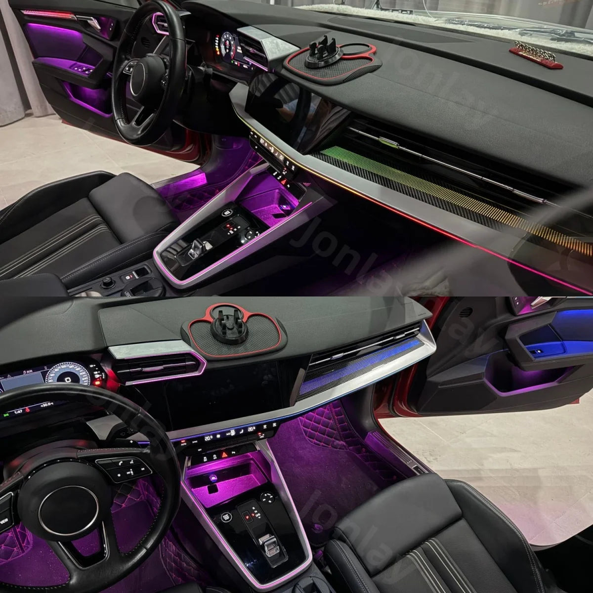 For Audi A3 8Y S3 Ambient 2021-2026 Interior Atmosphere Trim