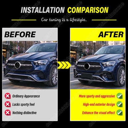 For Mercedes Benz Gle W167 C167 gle450 gle53 Amg Front Air Knife