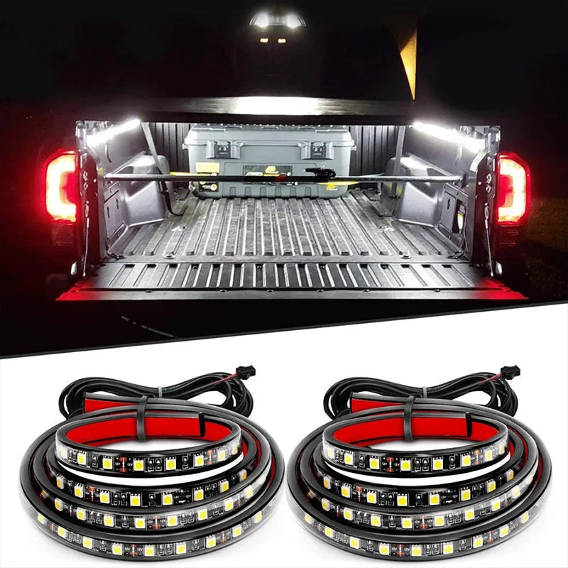 For Pickups 12V Waterproof Strip Truck Cargo Bed Bar Kit Switch