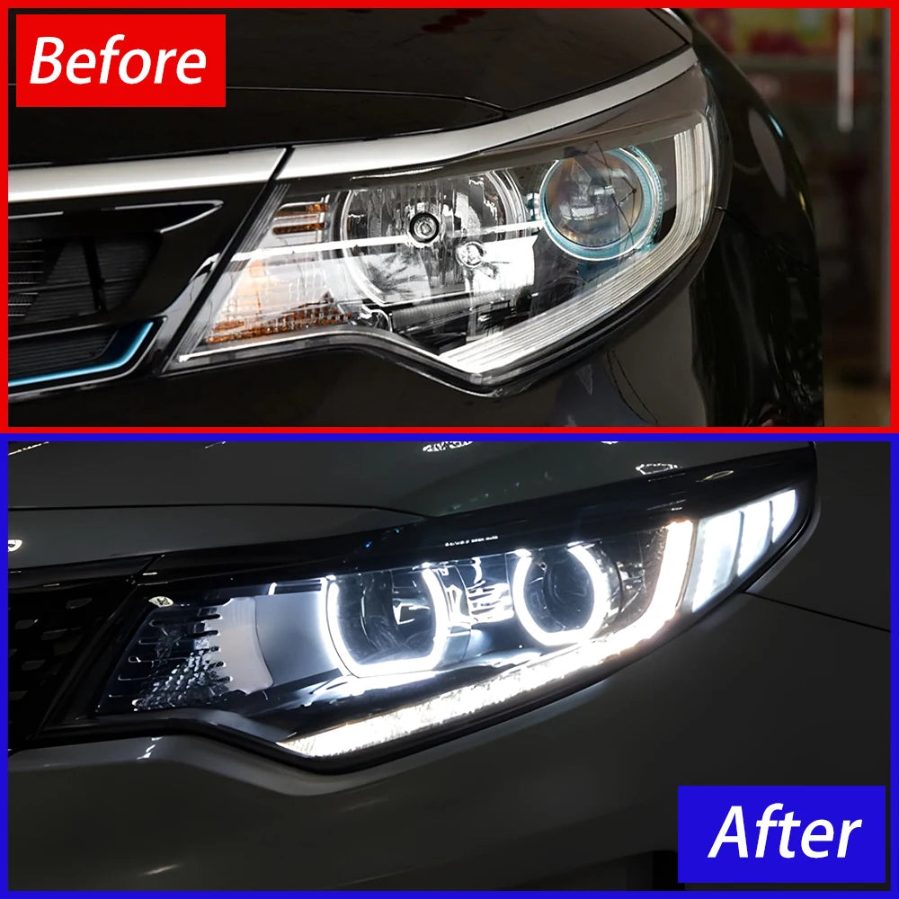 For Kia K5 2016-2019 Upgrade High Front Configure Headlights