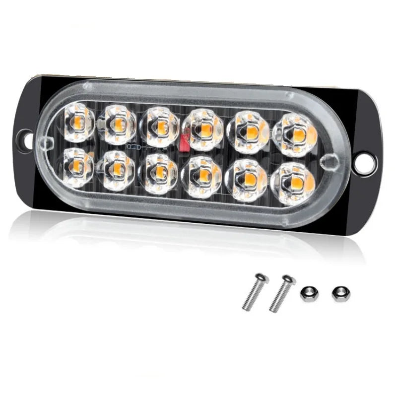 12SMD Truck Side Warning Emergency 12V 24V Super Bright