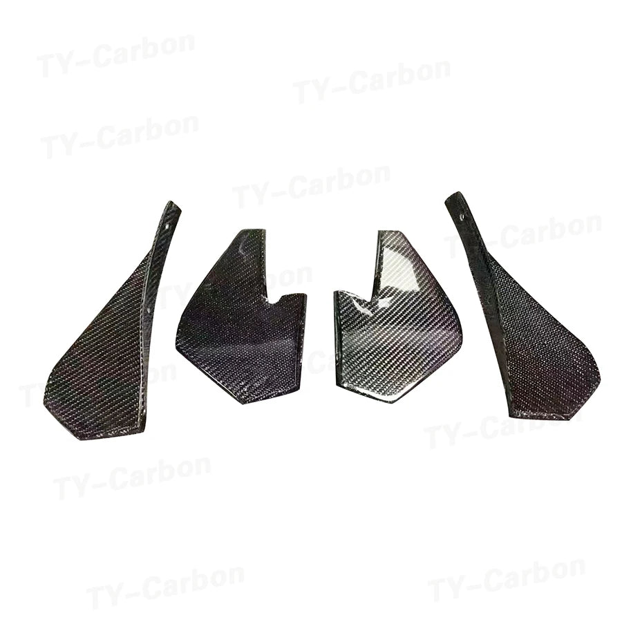 For BMW F80 M3 F82 F83 Real Carbon Fiber Front Splitter Side