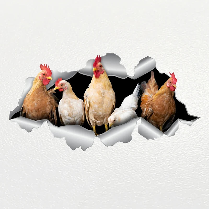 V1038 Sticker Chicken V2 Pet Animal Waterproof Vinyl Decal
