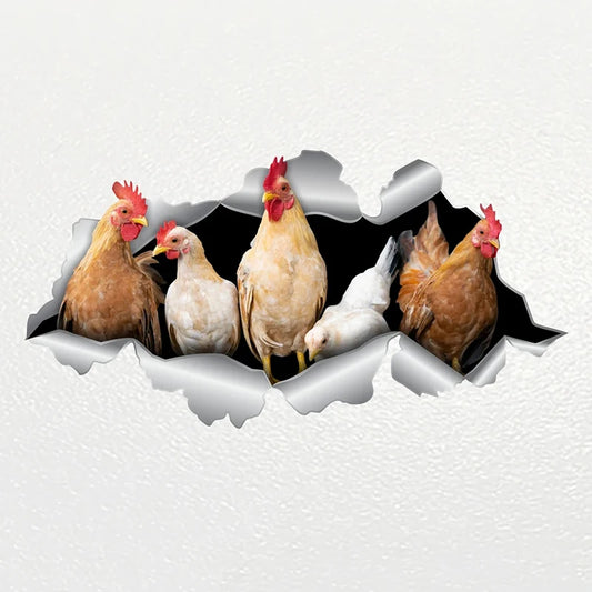 V1038 Sticker Chicken V2 Pet Animal Waterproof Vinyl Decal
