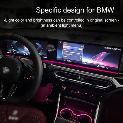 For BMW Curved Display X5 X6 Upgrade RGB Sync Ambient Lighting