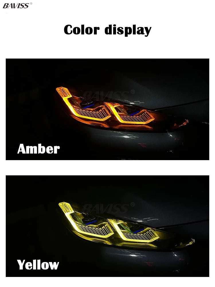 For BMW M3 M4 G22 G23 Yellow Lemon Laser Headlight Drl Modules