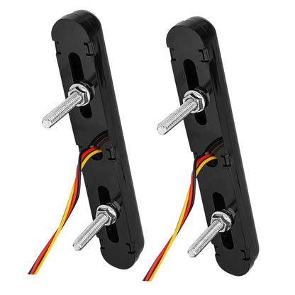 For Heavy 2PCS Set Tail Flowing Turn Signal Drl Trucks Motorcycle