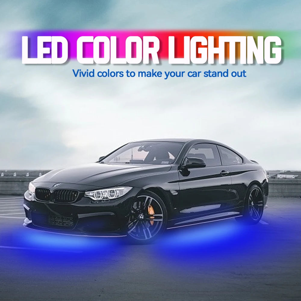 APP Remote Dual Control RGB Underglow Strip Waterproof Flexible