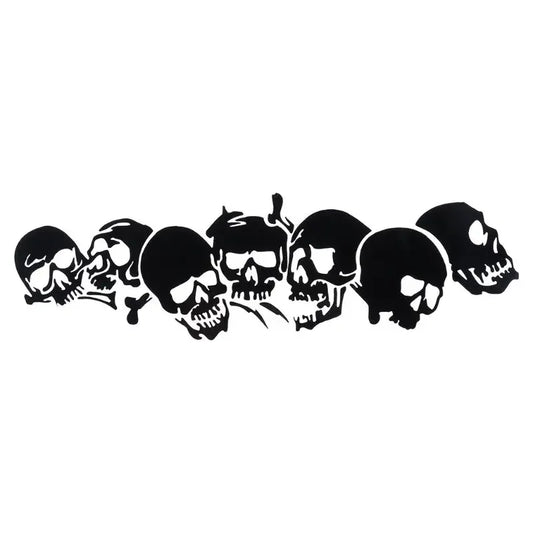 For Motorcycle Black Silver Five Color Jpct Fashion Skull Vinyl